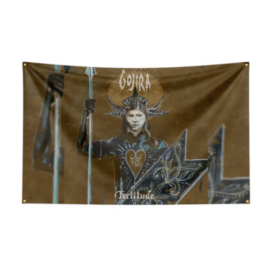 3x5 Ft Gojira Godzilla Heavy Metal Band Flag Banner Wall Art Tapestry + Grommets-image