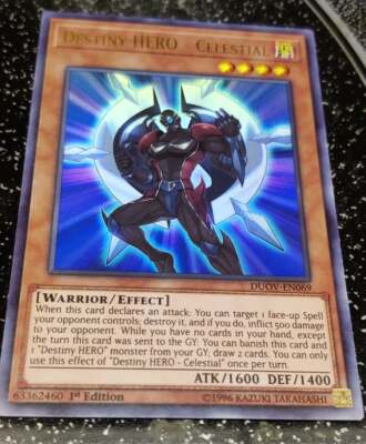 1x Yu-Gi-Oh! Destiny HERO - Celestial - DUOV-EN069 - Ultra Rare - 1st Ed - NM-image