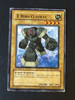 ELEMENTAL HERO CLAYMAN DP1-JP003 YUGIOH FAKE CARD HP-image
