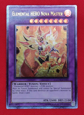 Yugioh GENF-EN093  Elemental HERO Nova Master Generation Force Ultimate Rare VLP-image