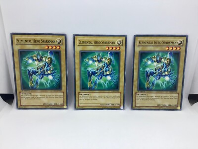 Yu-Gi-Oh! x3 Elemental Hero Sparkman, Common, LP-image