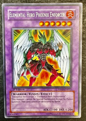Yu-Gi-Oh! Elemental Hero Phoenix Enforcer DP05-EN012 2007 Rare 1st Edition NM-image