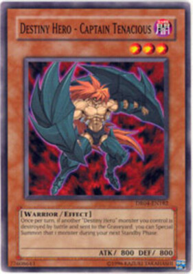 1 x Destiny Hero - Captain Tenacious - DR04-EN182 - Common - Unlimited Edition N-image