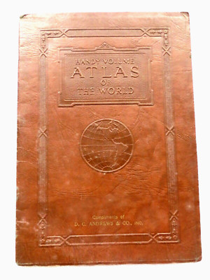 Vintage Handy Volume ATLAS of The World; War Edition; 1944; 31 pages. Excellent!-image