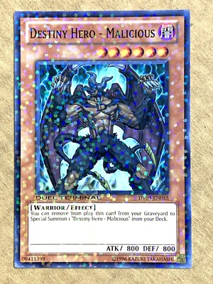 yugioh Destiny Hero - Malicious DT03-EN055 Normal Parallel NEAR MINT-image