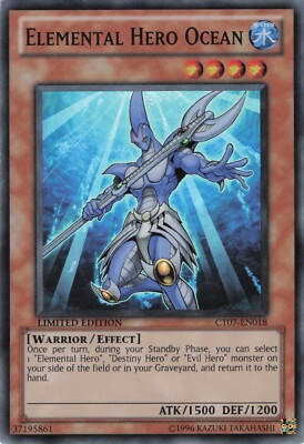 Yugioh Elemental HERO Ocean CT07-EN018 Super Rare NM-image
