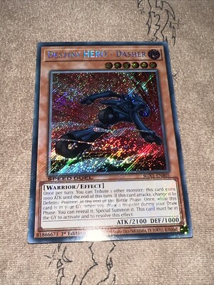 Secret Rare Destiny HERO - Dasher SGX1 Speed Duel English NM Anime Yu-Gi-Oh! GX-image