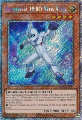 Yugioh! Elemental HERO Neos Alius - RA03-EN184 - Platinum Secret Rare - 1st Edit-image