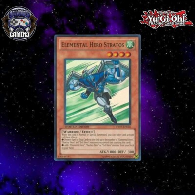 Limited Edition Super Rare Elemental Hero Stratos NM-LP CT07-EN006 - YGO TCG-image