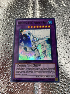 Yugioh Elemental Hero Absolute Zero GENF-ENSE1 Limited Edition Super Rare NM-image