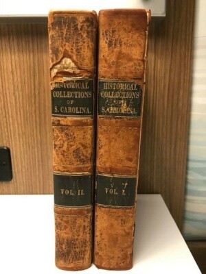1836 Historical Collections of South Carolina, Folding MAP, Albert Rhett, 2 Vols-image