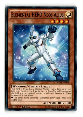 Elemental HERO Neos Alius - SDHS-EN008 1st Edition - YuGiOh-LP-image