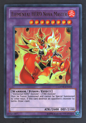 Yugioh Elemental Hero Nova Master - GENF-EN093 - Ultra Rare - Unlimited Edt U/P-image