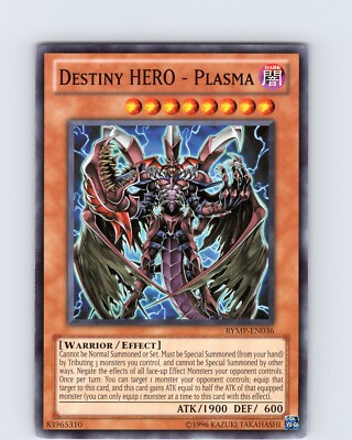 Yu-Gi-Oh TCG Destiny HERO - Plasma RYMP-EN036 Unlimited Common Card NM-image