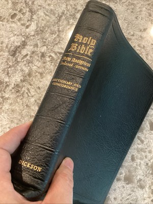 Dickson New Analytical Indexed Holy Bible Genuine Leather Dictionary Concordance-image