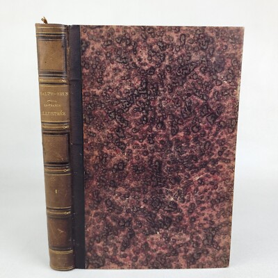 La France illustrée: géographie, histoire etc 1855 Malte-Brun Leather with Maps-image