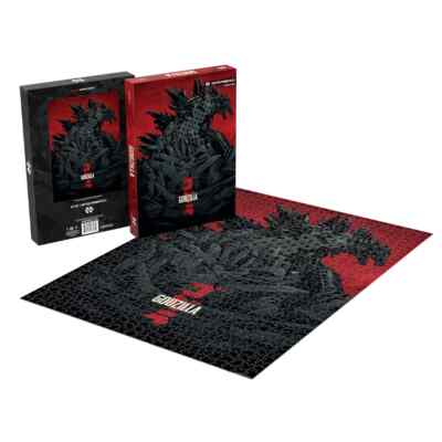 Godzilla 1000 piece Puzzle Godzilla / Phantom City Creative Poster Art NEW MONDO-image