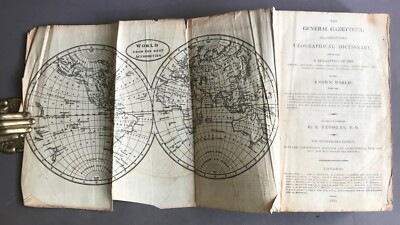 [Folding Maps]  R. Brookes  The General Gazetteer   F. C. & J. Rivington   1820-image