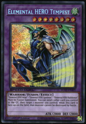 Yu-Gi-Oh! - Elemental Hero Tempest 2022 SGX2-ENA21 Secret Rare 1st Edition-image