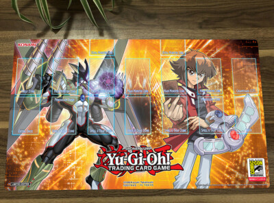 Ygomat Jaden Yuki & Elemental HERO Neos Playmat TCG CCG Trading Card Game Mat-image