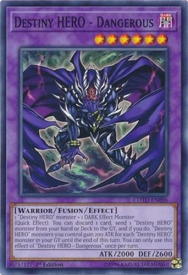 3 x Destiny HERO - Dangerous (COTD-EN096) - Common - 1st Edition-image