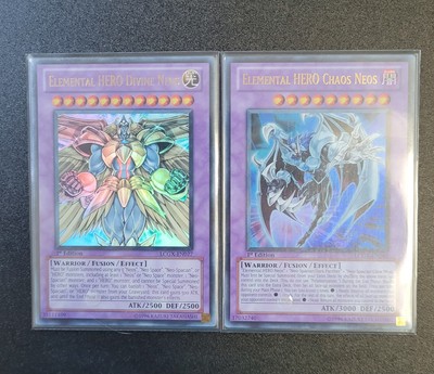 Elemental Hero Divine Neos - Chaos Neos LCGX Ultra Rare 1st Ed Yugioh-image