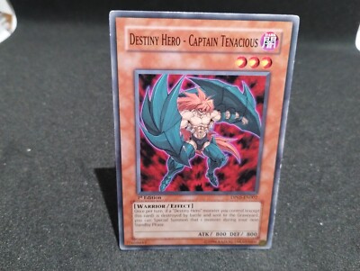 YugiOh : Destiny Hero Captain Tenacious - DP05-EN002 - Common 1st LP-image