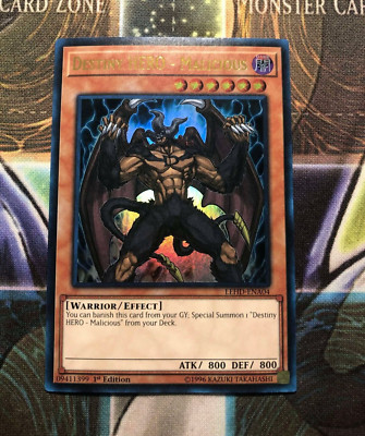 *** DESTINY HERO - MALICIOUS *** 1ST EDITION ULTRA RARE LEHD-ENA04 MINT/NM-image