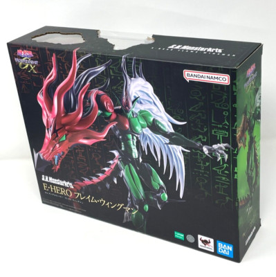 S.H.MonsterArts Yu-Gi-Oh! GX E. HERO Flame Wingman TAMASHII NATIONS Japan New-image