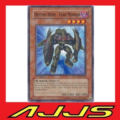 YuGiOh - Destiny Hero - Fear Monger - POTD-EN016 - 1st Edition NM/M-image
