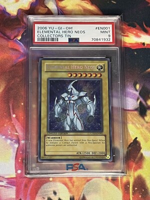 Yu-Gi-Oh! TCG Elemental Hero Neos 2006 Collector's Tins CT03-EN001 PSA 9 Mint-image