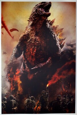 GODZILLA Movie Print Attacked-image