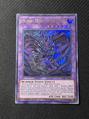 Destiny HERO - Dangerous - BLHR-EN063 - Ultra Rare - 1st Edition NM YuGiOh!-image
