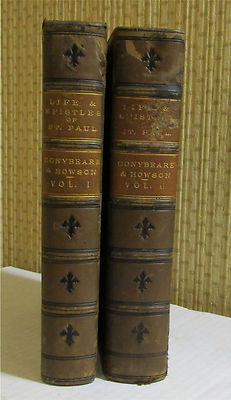 RELIGION: EPISTLES OF SAINT PAUL, 1877, Conybeare, Howson, 2 vols, Fold-out maps-image