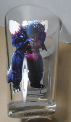 GODZILLA VS SPACE GODZILLA TOON TUMBLERS PINT GLASS KAIJU MOVIE POSTER ART NEW-image