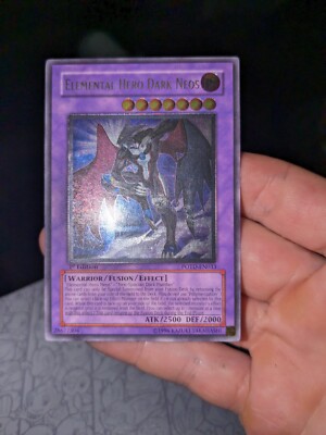 Yu-Gi-Oh! Elemental Hero Dark Neos POTD-en033 Ultimate Rare 1st Edition-image