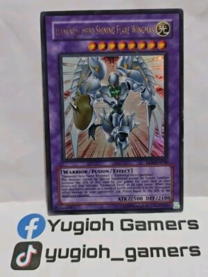 YUGIOH ELEMENTAL HERO SHINING FLARE WINGMAN ULTRA EEN-EN036 PLAYED HEAVY PLAYED -image
