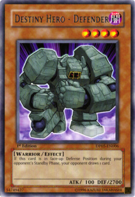 Destiny Hero - Defender - DP05-EN006 - Rare - Unlimited Edition x1 - Lightly Pla-image