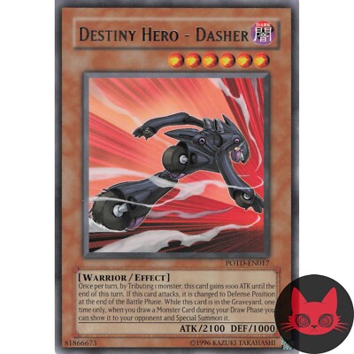 Yugioh Destiny HERO - Dasher POTD-EN017 Rare NM-image