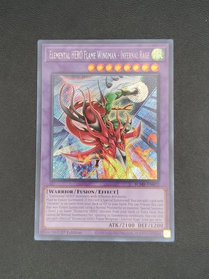 Elemental HERO Flame Wingman Infernal Rage BLMR-EN012 Battles of Legend Yugioh-image
