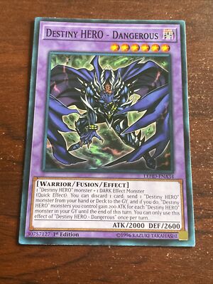 Yugioh! Destiny HERO Dangerous LEHD-ENA34 Common 1st Edition B7461-image