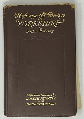 VTG Highways & Byways of Yorkshire, Arthur H. Norway - 1932 Leather HC Macmillan-image