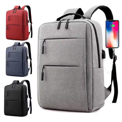 Back-To-School Backpack Designer Simple Design Built-in USB Charger-image