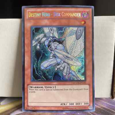 UNLIMITED DESTINY HERO - DISK COMMANDER 1996 LCGX-EN133 YUGIOH CARD (LP/MP)-image