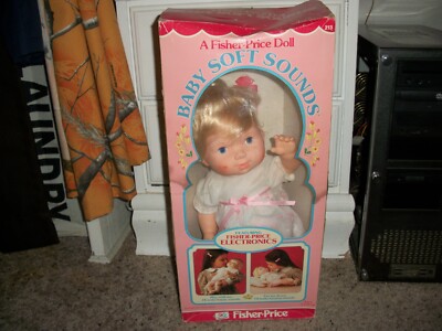 VTG 1979 BABY SOFT SOUNDS Fisher-Price Electronic Doll Baby Voice Box #213 NEW-image