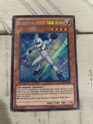 Yugioh! LP Elemental HERO Neos Alius - LCGX-EN028 - Secret Rare - Unlimited Edit-image