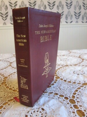NAB Saint Joseph Edition THE NEW AMERICAN BIBLE Large Type Catholic Leather Pics-image