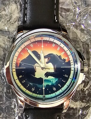 King Kong vs Godzilla Novelty Holographic Beautiful Art Rare Unique Wrist Watch-image