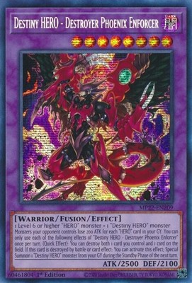 Destiny HERO - Destroyer Phoenix Enforcer MP22-EN209 1st Ed NM YUGIOH-image