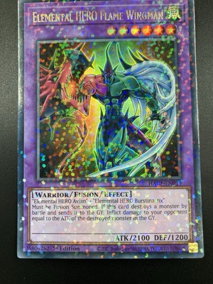 Elemental Hero Flame Wingman *Duelterminal Rare* HAC1-EN019 1st Edition NM-image